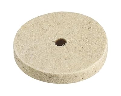 Wolfcraft 2130000 1 Disque Feutre de Polissage Ø75 Mm, Hauteur 10 Mm, Alésage Ø 10 Mm