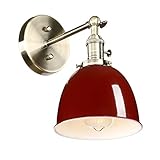 wandlampe rot Achtung:Glühbirne ist nicht in der Lieferung,Sie können die passende E27 Glühbirne extra unter den Link bestellen.https://www.amazon.de/dp/B0798GPFTR