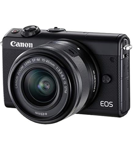 Canon EOS M100 with EF-M 15 - 45 mm lens - Black: Amazon.co.uk