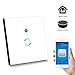 Produktbild Sonoff Touch Lichtschalter(Neutralleiter Erforderlich) Funktioniert mit Google Home Wireless Lichtschalter Glas Touchscreen Lichtschalter LED Licht Wandschalter Touch Panel Schalter - Weiß