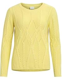 Vila Jersey Mujer Vispiced L/S Knit Amarillo