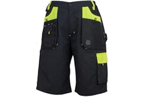 Luckyberg Kurze Arbeitshose | Schutzkleidung fur Herren oder Damen. Hose Schutz für Maler, Stuckateur, Monteur,