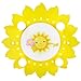 Produktbild Elobra Kinder Lampe Sonne mit Blume Deckenleuchte Kinderzimmer Holz mit Nachtlicht LED, gelb 126721