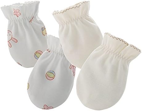 Babiesnature [Promotion] 1+1 No Scratch Mitten Baby Boy And Girl Organic Cotton