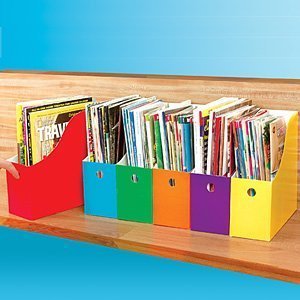 Six Colorful Magazine Files by Hampton Direct
