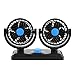 Price comparison product image Cloud ROM_Home 12V Electric Car Fan Degree Head Cooling Air Powerful Quiet Ventilation Dashboard Fans Summer Circulator 360° Rotating Free Adjustment Automobile Vehicle Clip Cigarette Lighter (B)