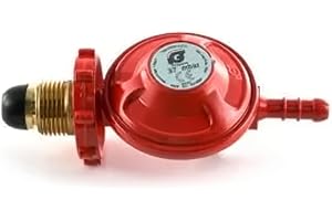 JD Brands Hand Wheel Propane Gas Regulator – 37mbar POL Type with No-Spanner Fitting – Fits Calor & Flogas Cylinders – Ideal for BBQs, Camping & Outdoor Heating