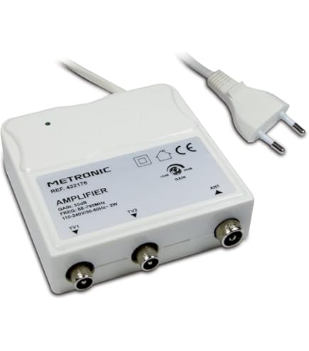 Fuente Alimentación Amplificador Mástil - Mejora Señal TV, 24V, Para Interior/exterior