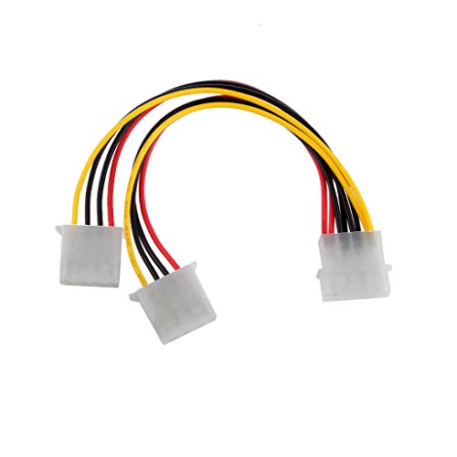 MagiDeal 4-Pin-IDE 1 Männlich-2 Weibliche Stromversorgung Y Splitter Verlängerungskabel