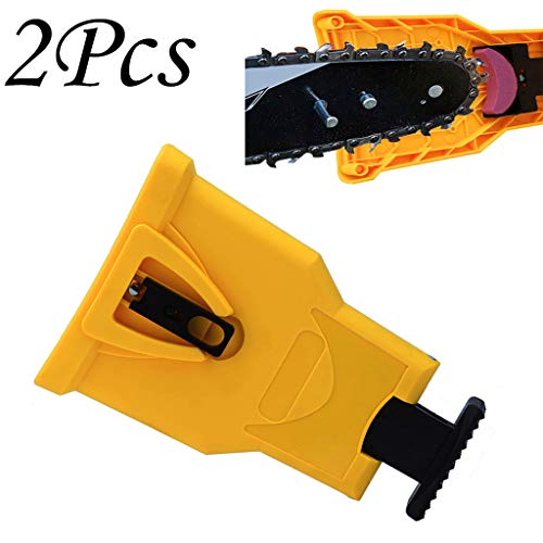 Preisvergleich Produktbild Tensay 2 Stücke Schärfeinheit Sägekettenschärfwerkzeug Schleifscheibe Schärfgerät für Sägeketten Kettensäge Kettenschneider für Bohrer Messer Schere Holzmeißel Hobeleisen