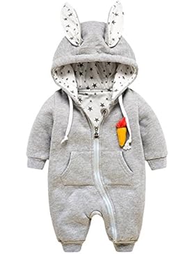 KVbaby mädchen und junge Baumwolle Winter Overall Bekleidung Kinder Niedlich Cartoon Kaninchen Strampler Bodysuit...