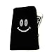 Produktbild Reissverschluss Zipper Handytasche Soft Case schwarz mit Strass Motiv "Happy" geeignet für Samsung Galaxy S8 / S9 - Handy Schutz Hülle Slim Case Cover Etui Tasche