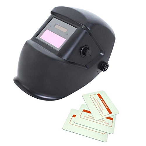 Generic Automatik Schweißhelm Solar Verdunkelung Tig Mig Schweißer Maske , UV / IR-Schutz – Mattschwarz - 2