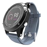 EUCoo T2 Sportuhr Intelligent Sport Fitness Herzfrequenz Tracker Blutdruck Kalorien Wasserdicht Intelligente Uhr(Blau)