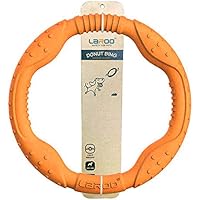 LaRoo Hundefrisbee Große Dog Frisbee Hundespielzeug Wasser schwimmend, Outdoor Fitness Flying Ring, Tauziehen Interaktive Trainingsring für mittlere und große Hunde. (Orange 30 cm) im test