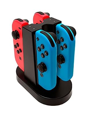 Bigben Interactive SWITCHQUADCHARGER Intérieur Noir chargeur de téléphones portables - chargeurs de téléphones portables (Intérieur, Manettes de jeu, USB, Joy-Cons, Noir)