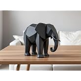 HOUSETREND Modern minimalist fil biblo Modern Minimalist Low Poly Elephant Statue