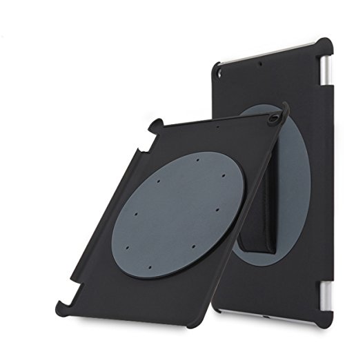Ipad Air 2  Hülle KINDEN Hand-Halter-rückseitige Abdeckung Schutz 360 Grad-drehender mit verstellbarem Band für Apple iPad Air 2 (schwarz) - 7