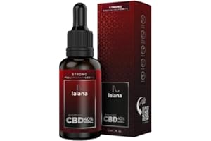 LALANA OIL CBD 40% | Huile CBD Strong | 30ml | Huile de Chanvre | 12000 MG | cbd Oil | CDB Formule amélioré avec MCT (Huile de Coco) limonene et pipérine | Puff cbd cbd Fleurs Tisane cbd cbd Chien HHC Sommeil