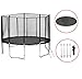 Produktbild SB-370-S-12NS Gartentrampolin 370cm incl. Netz, Leiter, Bodenanker ,Wetterplane 180kg