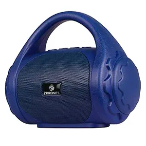 Zebronics Zeb-County Bluetooth Speaker with Built-in FM Radio, Aux Input and Call Function (Blue)