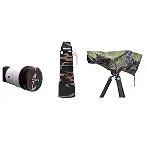 Tuskr Lensshield Wildlife Gear Combo for Sony FE 200-600mm f/5.6-6.3 G OSS (Greenland Camouflage)