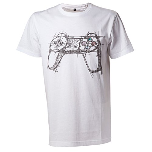 Playstation White Controller, T-Shirt Uomo