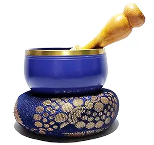 7th chakra or crown chakra violet singing bowl for meditation 3.5 inch diameter [ Al-Arfat.industrial ]