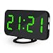 Produktbild KidsHobby Digitaler Wecker, Digitaluhr Tischuhr LED Anzeige mit großen Ziffern Schlummerfunktion Dual USB Ladeanschluss Reisewecker Modern (Grün)