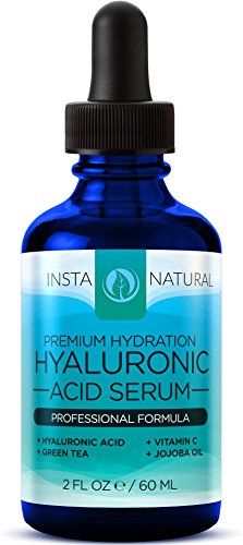 InstaNatural Hyaluronic Acid Serum - BEST Anti-Aging Skin Care Product for Face With Vitamin C Serum, Vitamin E & Green Tea - Reduces Wrinkles, Fine Lines, & More - For Youthful & Radiant Skin - 2 OZ
