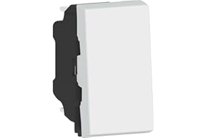 LEGRAND - Interrupteur Mural Simple ou Va-et-vient 10A Mosaic Easy-Led - Commande d'Éclairage 1 Module - Sans Plaque/Sans Support - Fabriqué En France - Blanc