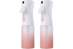 Meijunter 2Pcs 200ml Botella Pulverizadora Recargable Atomizador Plástico Continuo Agua Ultrafina y Aceite Pulverizador para Peluquería Cuidado de la Piel Plantas Mascotas Cocina