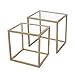 Produktbild LHKJ Kreative gehärtetem Glas kleinen quadratischen Tisch Kombination Couchtisch Mode Couchtisch Nacht einfache kleine Tabelle