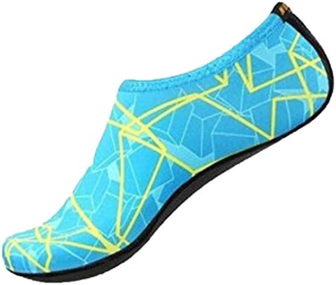 Oyedens Barefoot Skin Water Shoes For Women Men Aqua Socks Surf Pool Yoga Beach Swim Diving Exercise (XS/UK 2.5-3, Blue)
