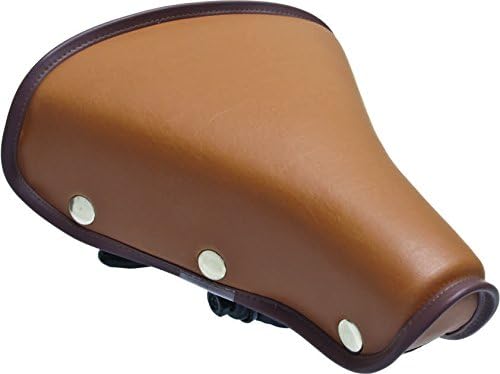 NYC TOUR Classic Rivet Saddle with Clamp, Brown