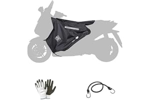 FARBROTHERSONLINE Compatible avec Yamaha T-Max 500 2001 01 Termoscud R033 couvre-jambes Tucano Urbano spécifique pour scooter couverture thermique imperméable intérieur en simili cuir extérieur en nylon