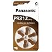 Produktbild Panasonic PR312 Hörgerätebatterie - PR312 Akku: hearing-aid Zink Air 130 mAh PR312H 1,4 V pza312h PR41 312HPX 312 AP w312za etc.. 3,6 x 7,9 mm Gewicht 0,5 g