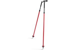 MOUNTLASER Treppiede Bipiede Rilevamento Pollice Rilascio, Treppiede in Alluminio Bipiede per Prisma Pali di Rilievo o Gps Pali di Totale Stazione GPS GNSS