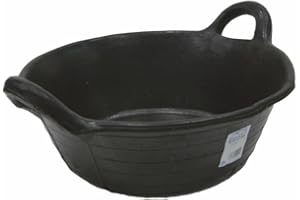 Salvador Escoda | Espuerta de Goma con 2 Asas 12 L | Ø Boca 39 cm, Base 28 cm, Altura 23 cm | Resistente y Versátil | MERCATOOLS