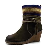 Tamaris Damenschuhe Tamaris Keilstiefelette - 1-25412-29 Olive EUR 41