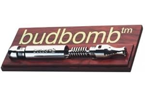 Budbomb PatchouliWorld, Pipa da Tabacco con cannello Allungato, Colore Argento