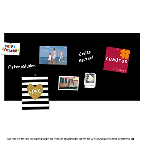 selbstklebende magnetische Tafelfolie 50×100 – schwarz – - 2