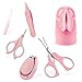 Produktbild AiKido Baby Nagelknipser Safety Grooming Kit Nagelpflege Maniküre Set mit Schere, Pinzette und Nagelfeile (5 Stück) für Neugeborene, Kleinkinder, Kleinkind, Kinder (Rosa)