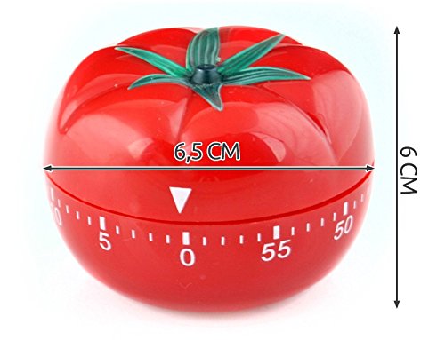 Kurzzeitmesser Küchenuhr Küchentimer Eieruhr Uhr Weckuhr Timer TOMATE #1690 - 5