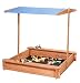 Produktbild Sandkasten mit verstellbaren Dach und mit Sitzbank (Blau)