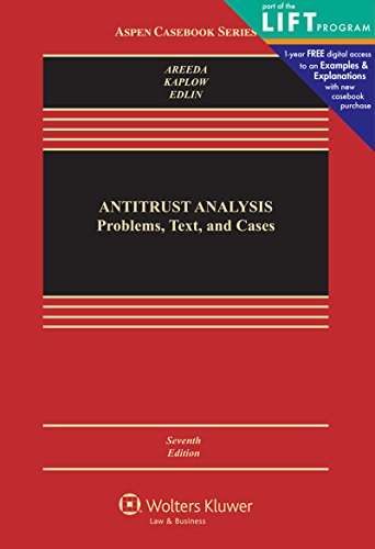 Antitrust Analysis: Problems, Text, and Cases, Seventh Edition (Aspen Casebook)