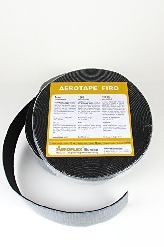 Klebeband für Rohrisolierung von Armaflex Kaiflex schwarz Kälte / Klima Kautschuk Tape Band selbstklebend 50mm