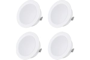 Sweet Led | 3,5 W LED G4 230V IP44, apparecchio per mobili piatti, faretto da incasso per mobili, per bagno, per mini appartamento, ultrapiatto, a prova di umidità, Plastica, 4er 6500K