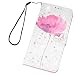 Produktbild Phone CASE Home Sony Xperia XZ Premium Tasche, Fip Shockproof Glitzer Bling PU Leder Brieftasche Kartensteckplätze Magnet Weiß Hülle für Sony Xperia XZ Premium