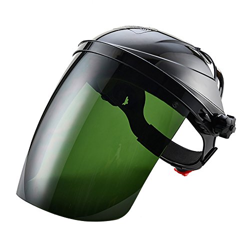 Schutz Schweißmaske Visier UV-Strahlung Kopfbedeckung für Face Shield Face Displayschutzfolie schwarz